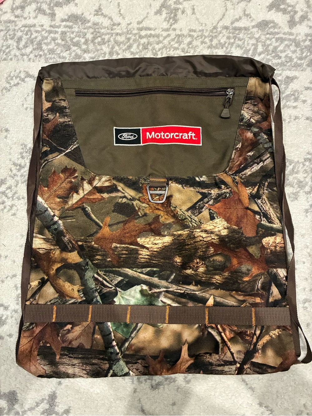 Ford Motors Camo Drawstring Backpack